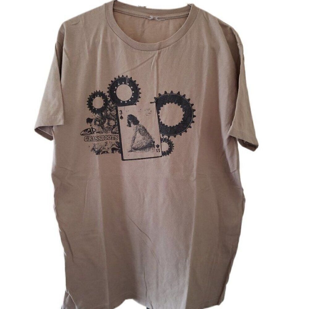 Grassroots Tan Short Sleeve Band T-Shirt